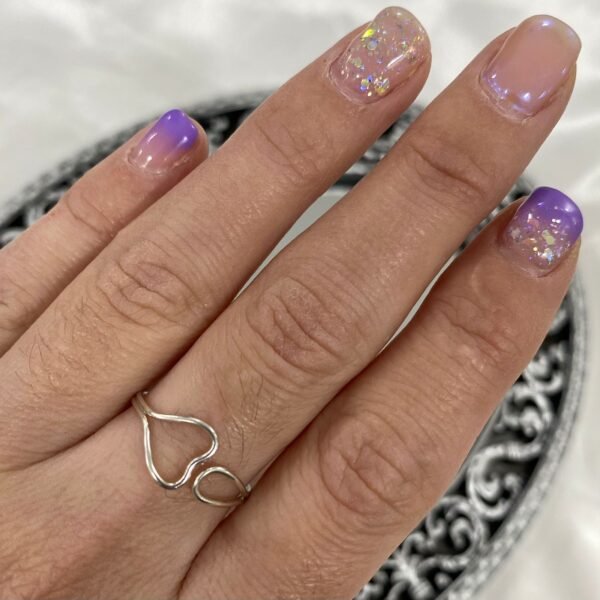 a Anillo regulable corazon